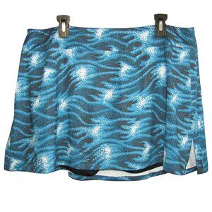 Skirt Sports Teal Wave Golf Tennis Pickleball Skort Shorts Size XXL Country Club